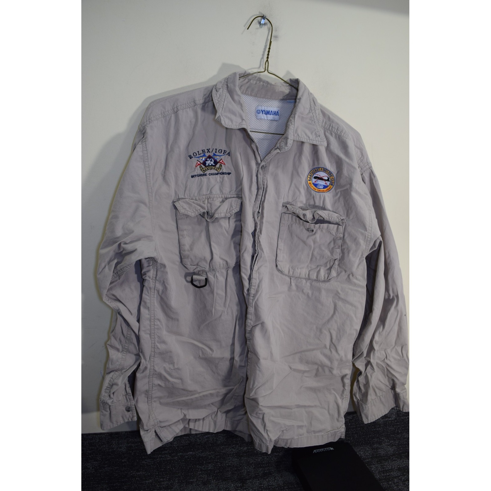 Rolex Igfa Billfish Offshore Nantucket Anglers Club Fishing Shirt Mens L Worn